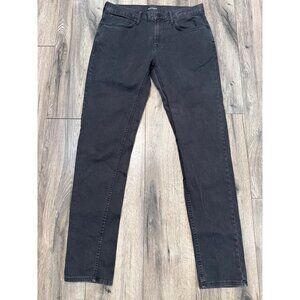 Old Navy Mens Slim Taper Gray Pants Size 32x34 Cotton Blend Comfortable Everyday